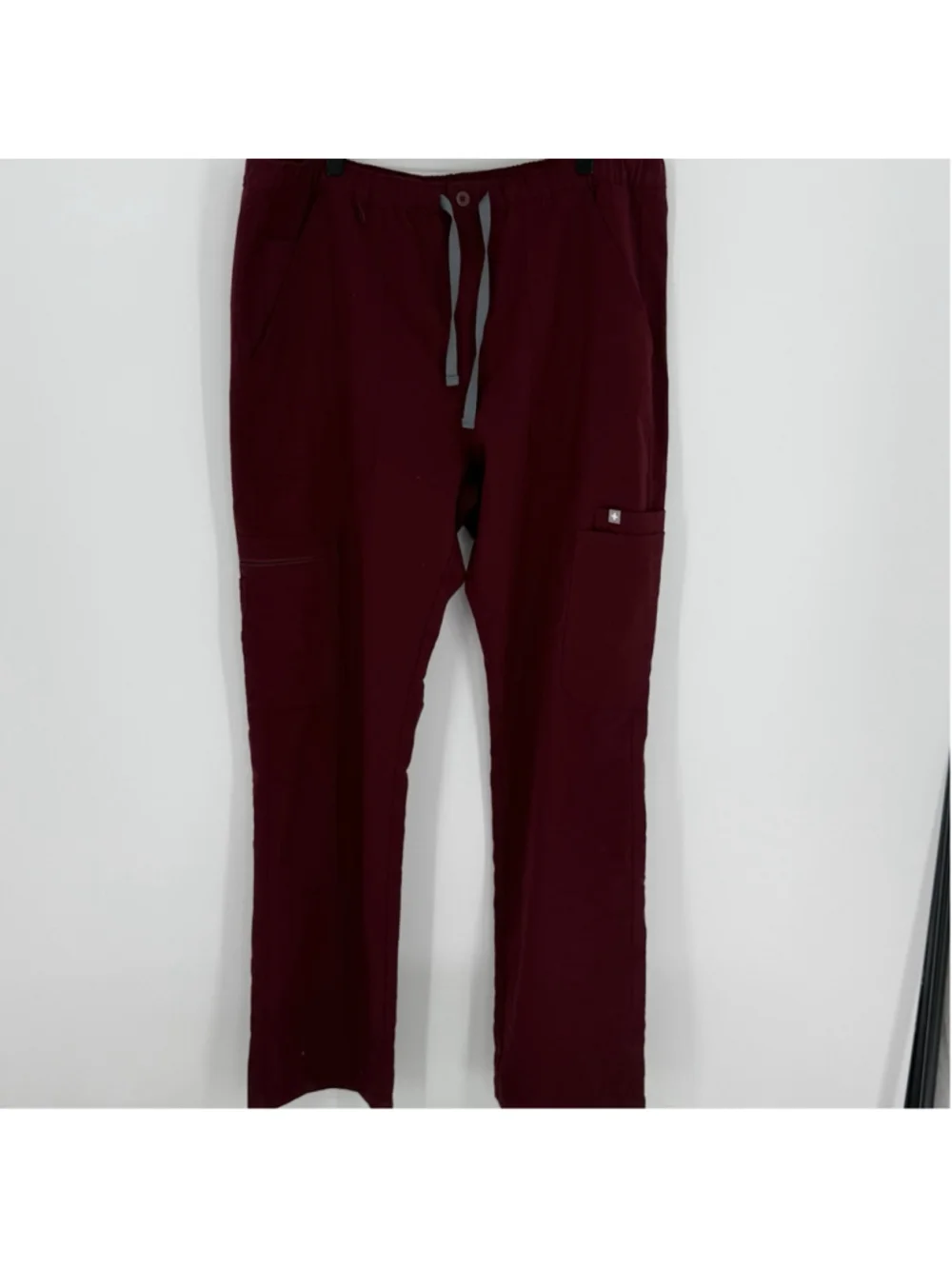 Figs Cairo Cargo Scrub Pants Burgundy Men’s Size XL